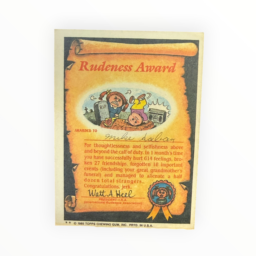 Garbage Pail Kids - Live Mike 53b