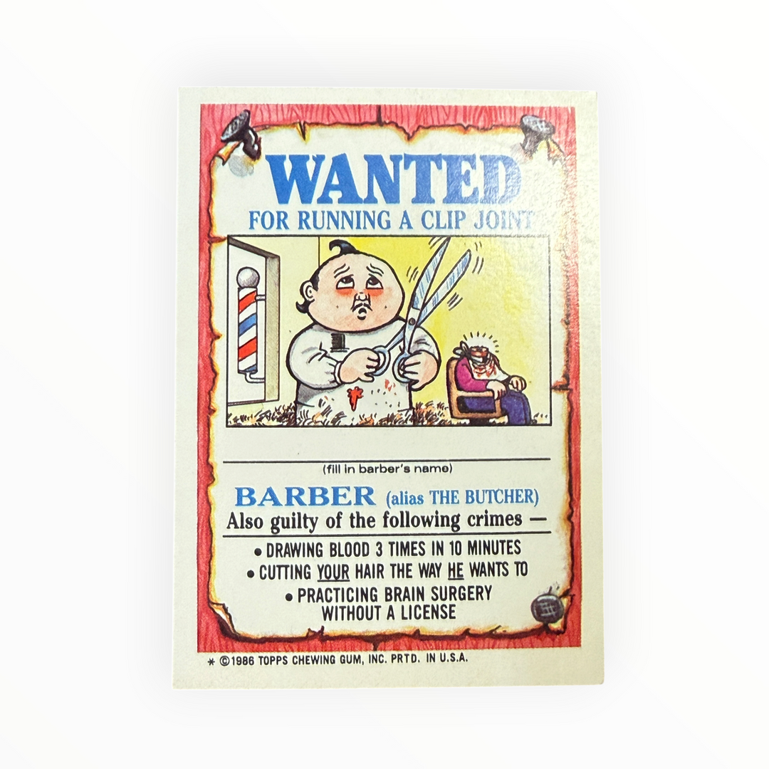 Garbage Pail Kids - Joe Blow 84a