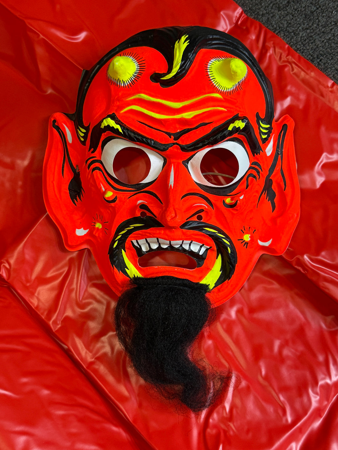 Vintage Collegeville Devil Mask and Cape