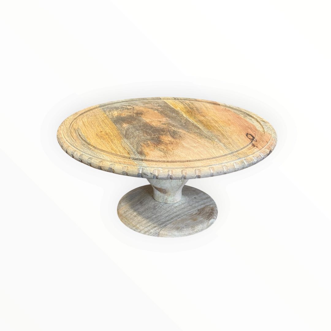 Rustic Wooden Cake Pedestal