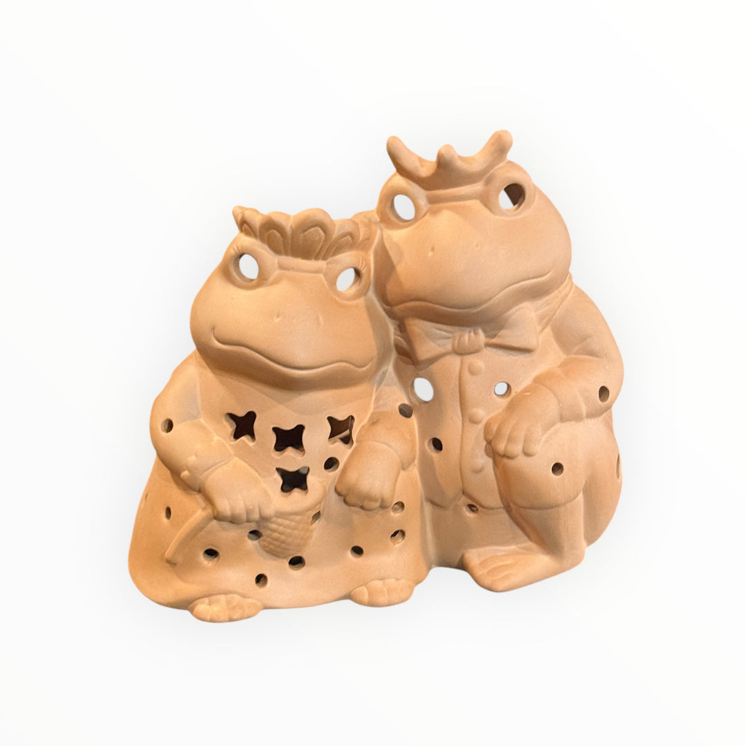 Retired Party Lite Royal Twins Couple Royal Terra Cotta