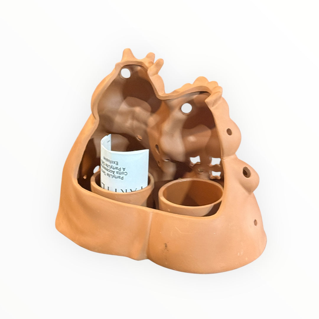 Retired Party Lite Royal Twins Couple Royal Terra Cotta