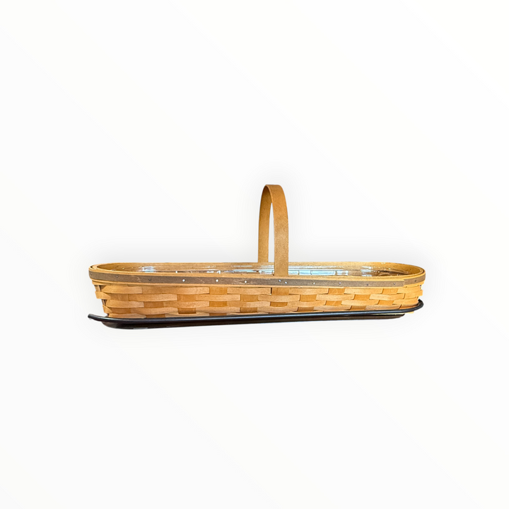 Longaberger Baguette Basket with Wrought Iron Holder