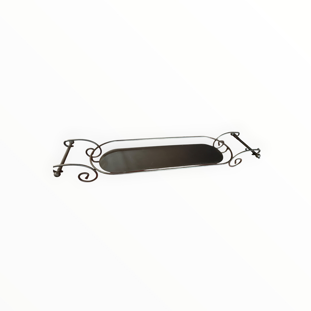 Longaberger Baguette Basket with Wrought Iron Holder