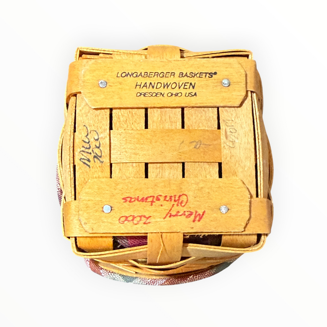 Longaberger Pen Pal Basket with Liner and Protector