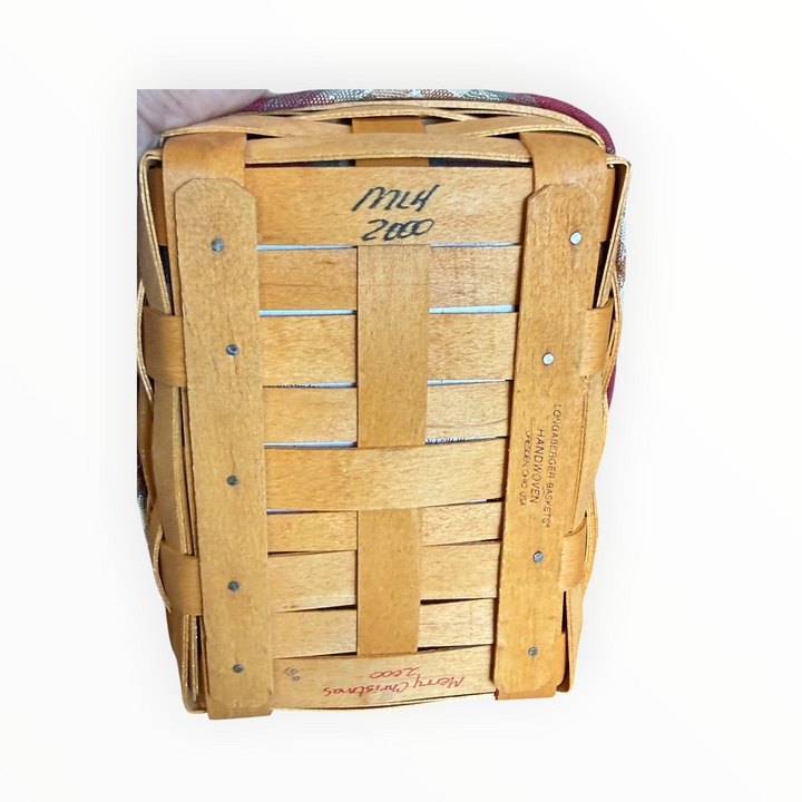 Longaberger Note Pal Basket with Liner, Protector and Note Pad