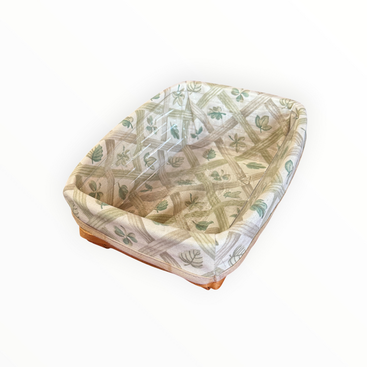 Longaberger Note Pal Basket with Liner, Protector and Lid
