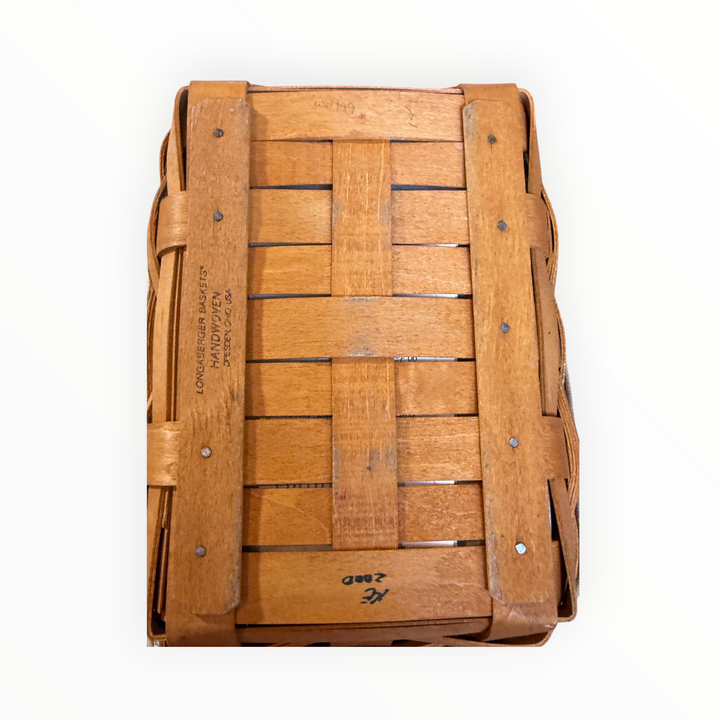 Longaberger Note Pal Basket with Liner, Protector and Lid