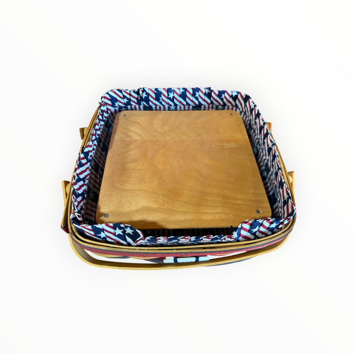 1998 Pie Basket Includes fabric liner, riser, commemorative porcelain tie-on