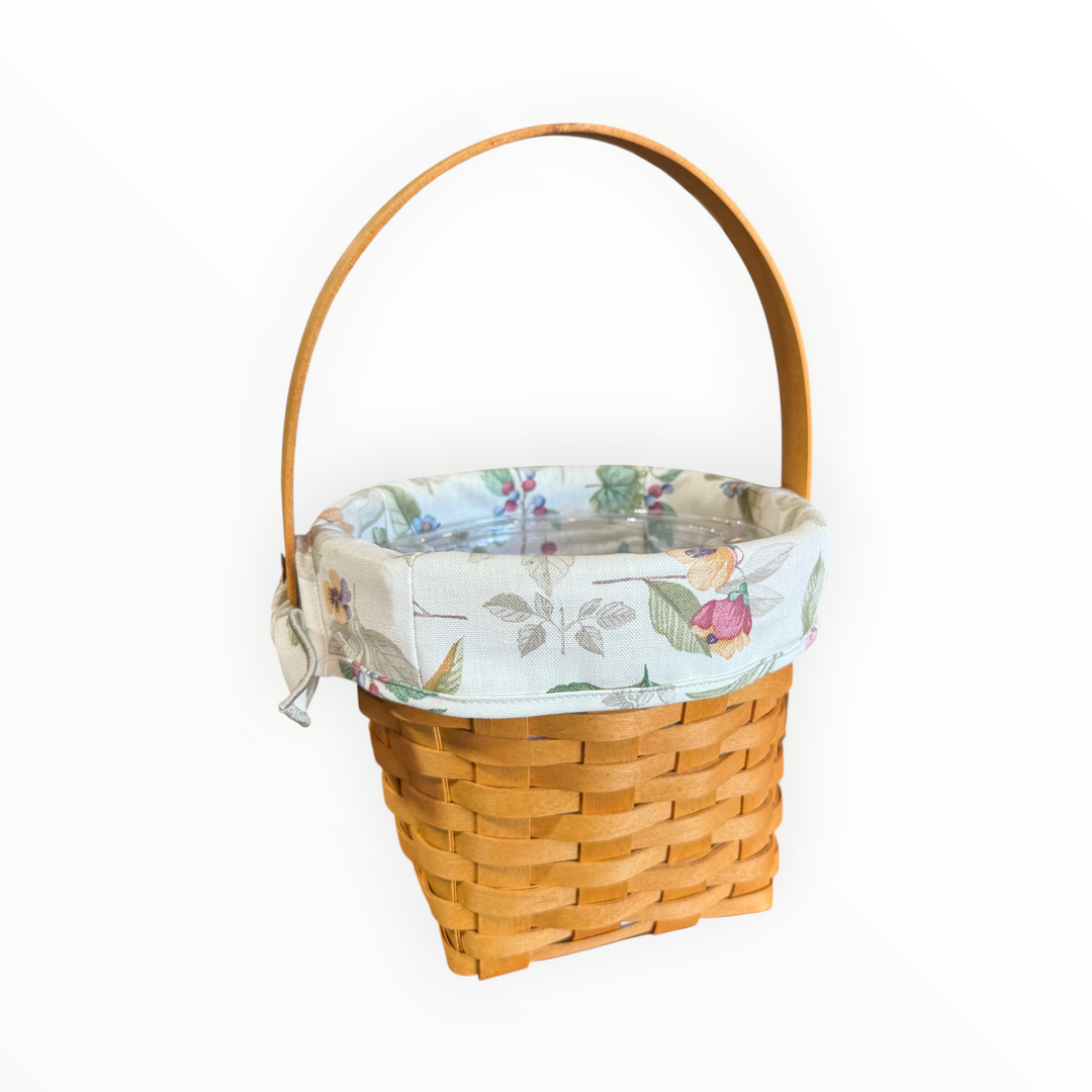 Longaberger Measuring Basket with Liner and 2 Protectors