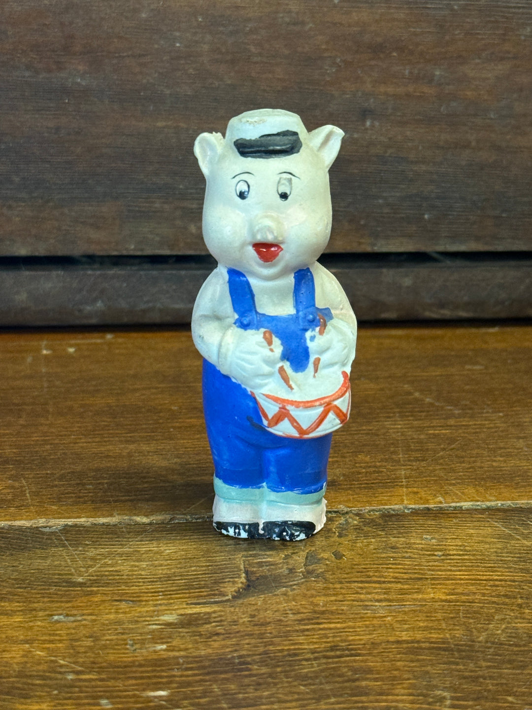 Vintage Walt Disney "Three Little Pigs" Porcelain Figurine Drummer