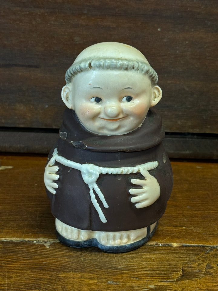 Vintage Ceramic Goebel Monk Mustard Jar