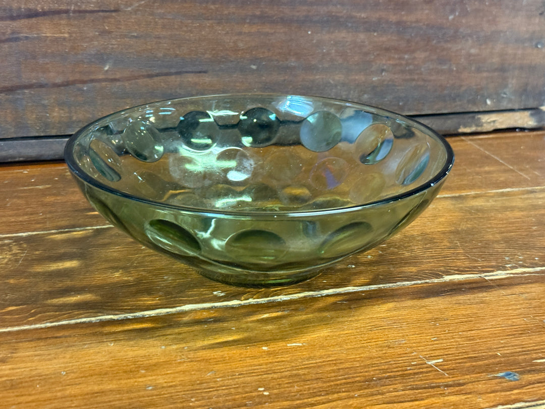 1960s Hazel Atlas El Dorado Optic Green Serving Bowl