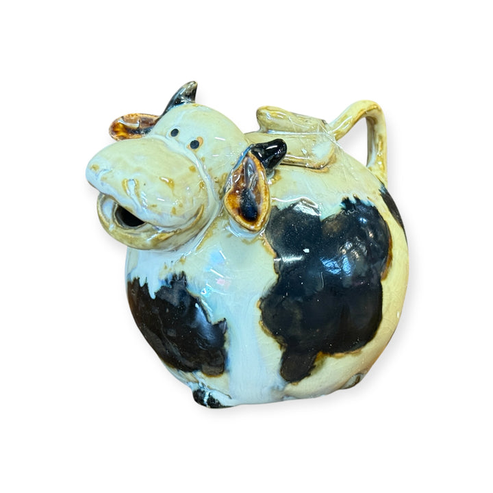 Whimsical Pottery Cow PItcher