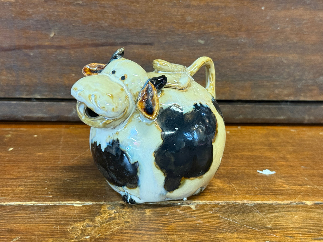 Whimsical Pottery Cow PItcher