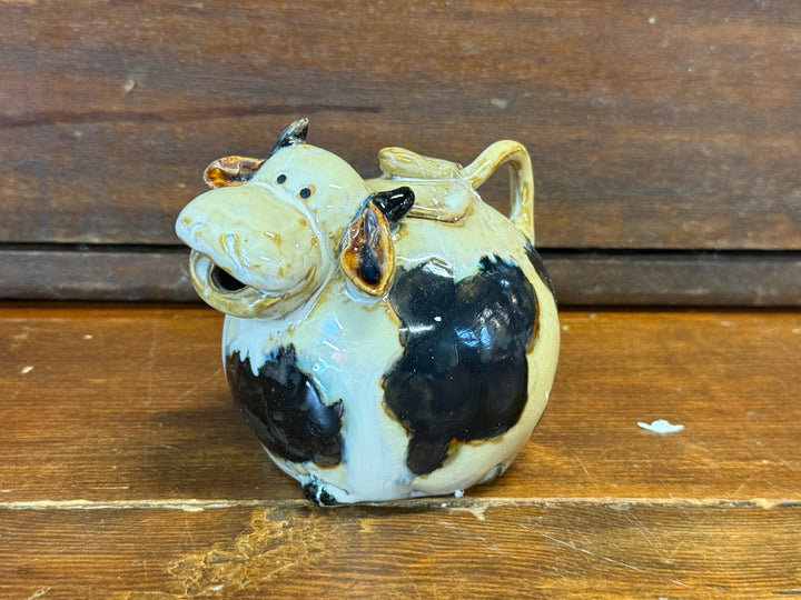 Whimsical Pottery Cow PItcher