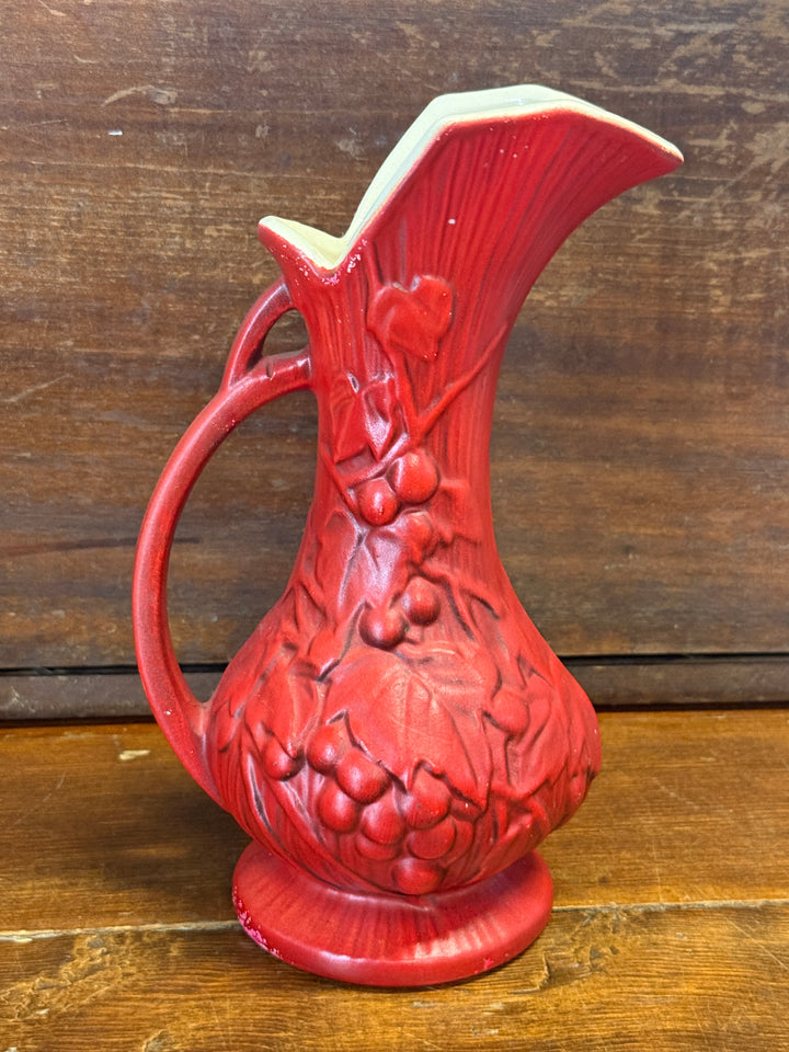 McCoy Pottery PItcher Red
