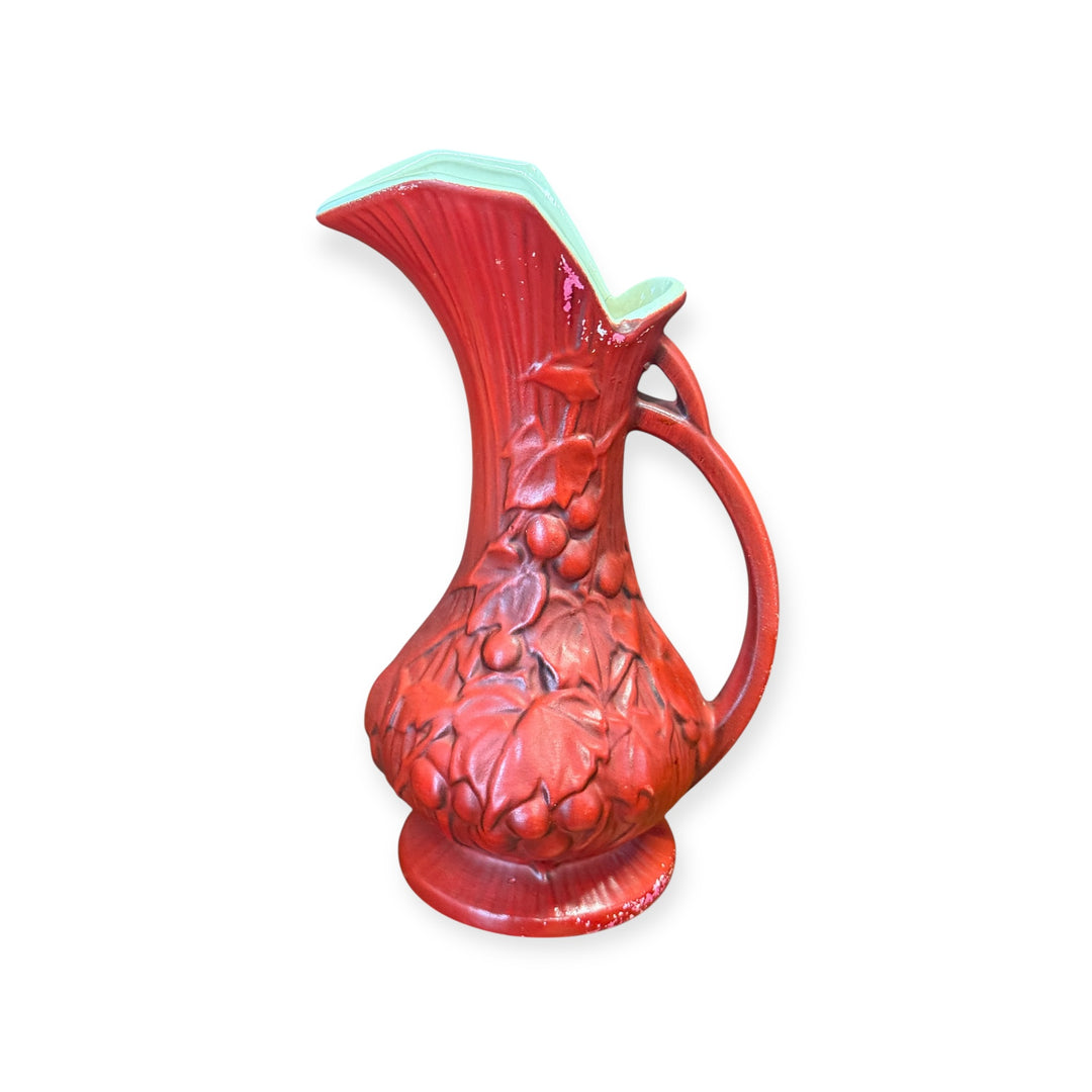 McCoy Pottery PItcher Red