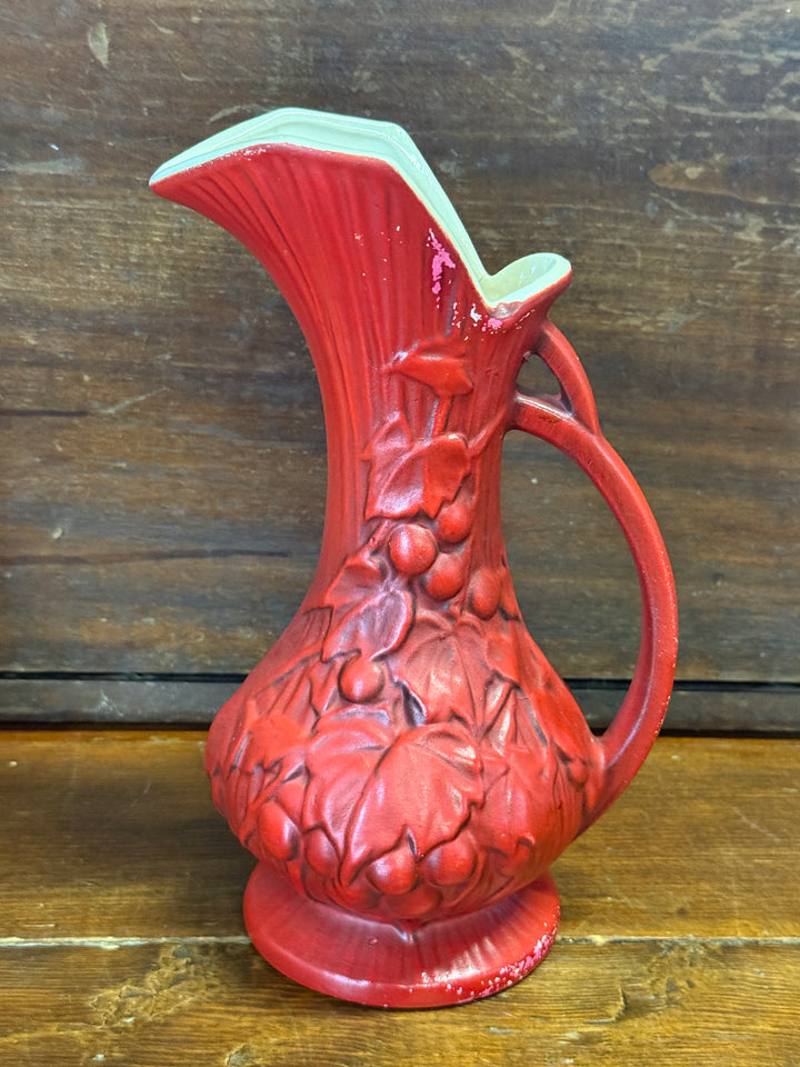 McCoy Pottery PItcher Red