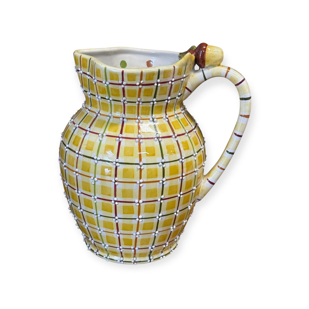 Vintage Hand Painted Vase By Patti Russell Spotted Inside Vase