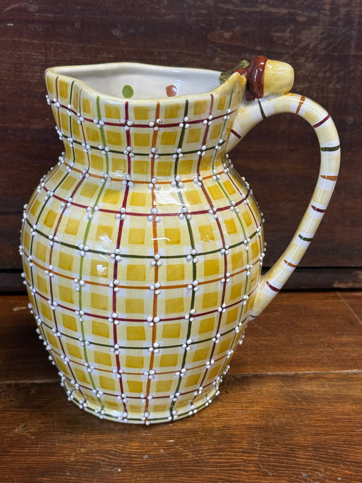 Vintage Hand Painted Vase By Patti Russell Spotted Inside Vase