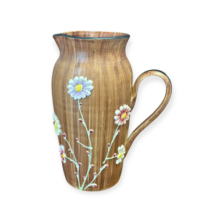 Vintage Italian Pitcher  Hand Painted
