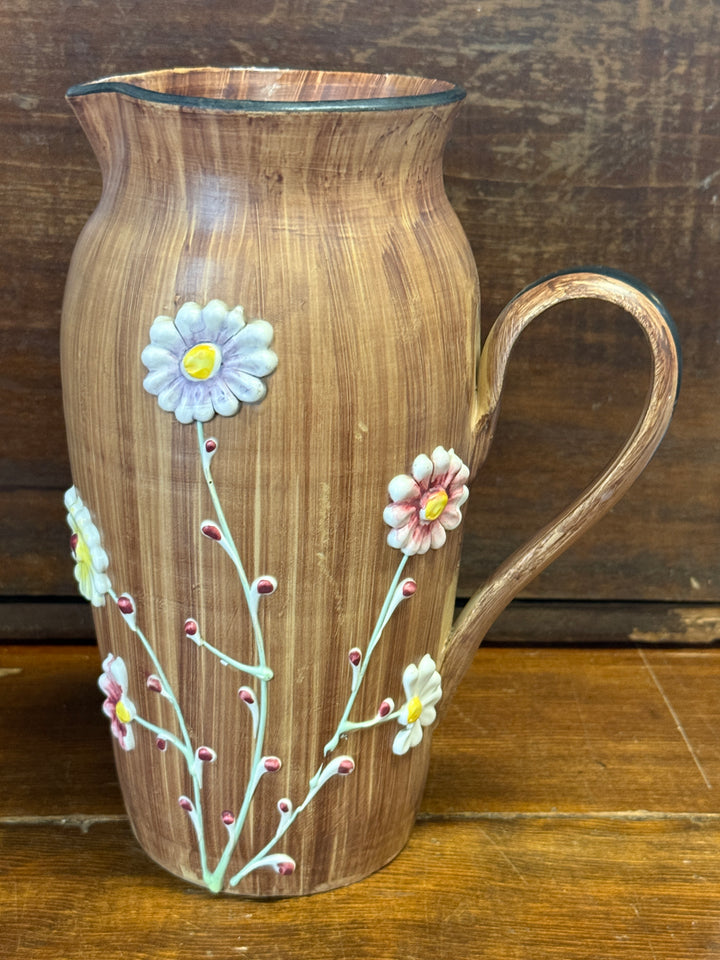 Vintage Italian Pitcher  Hand Painted