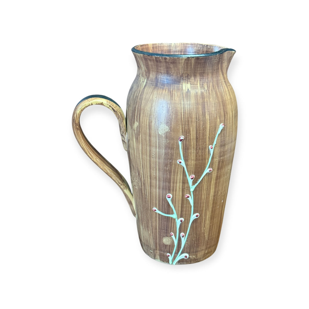 Vintage Italian Pitcher  Hand Painted