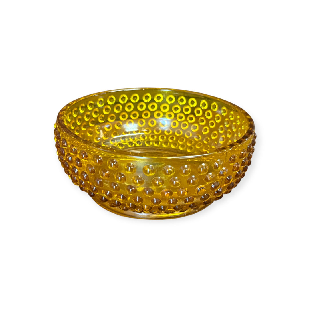Kanawha Hobnail Amber Bowl