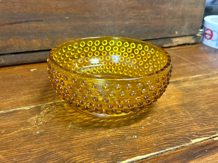 Kanawha Hobnail Amber Bowl