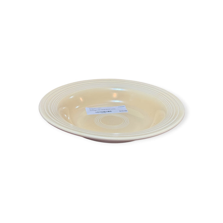 Vintage Fiesta - Vintage Ivory Rimmed Soup Bowl