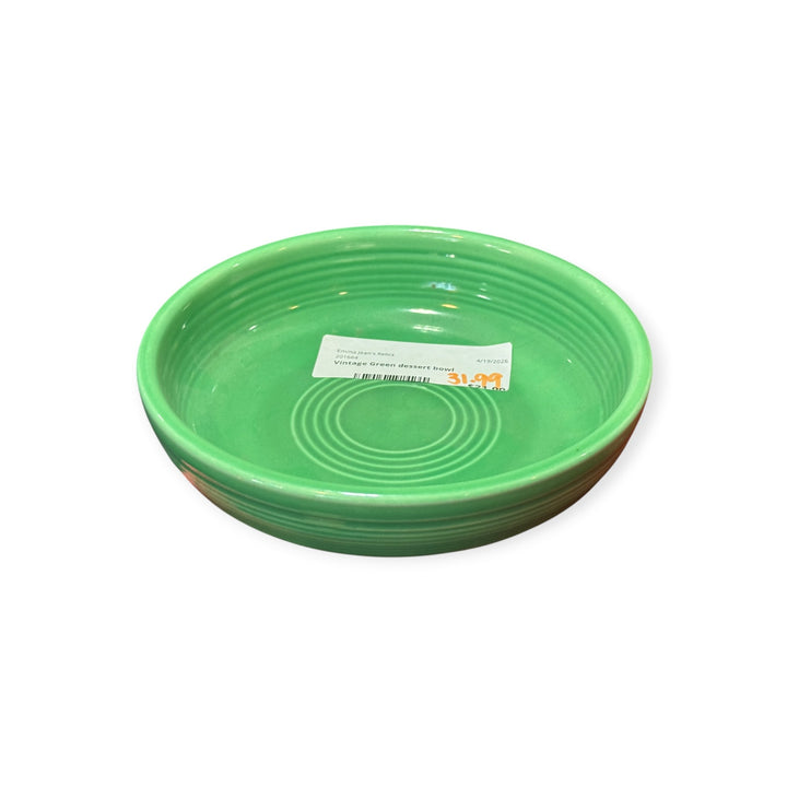 Vintage Fiesta - Green Dessert Bowl