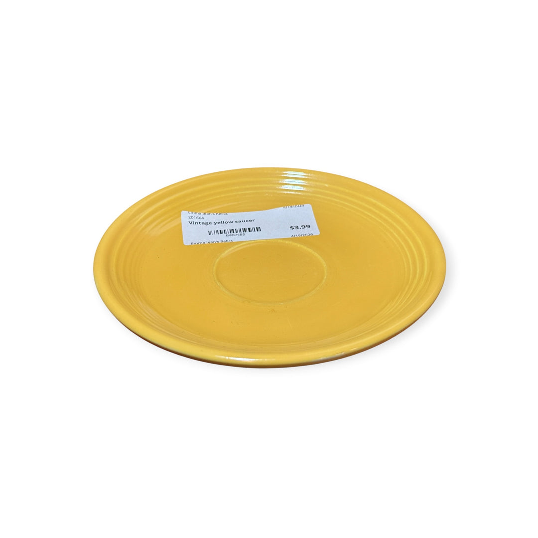 Vintage Fiesta - Yellow Saucer