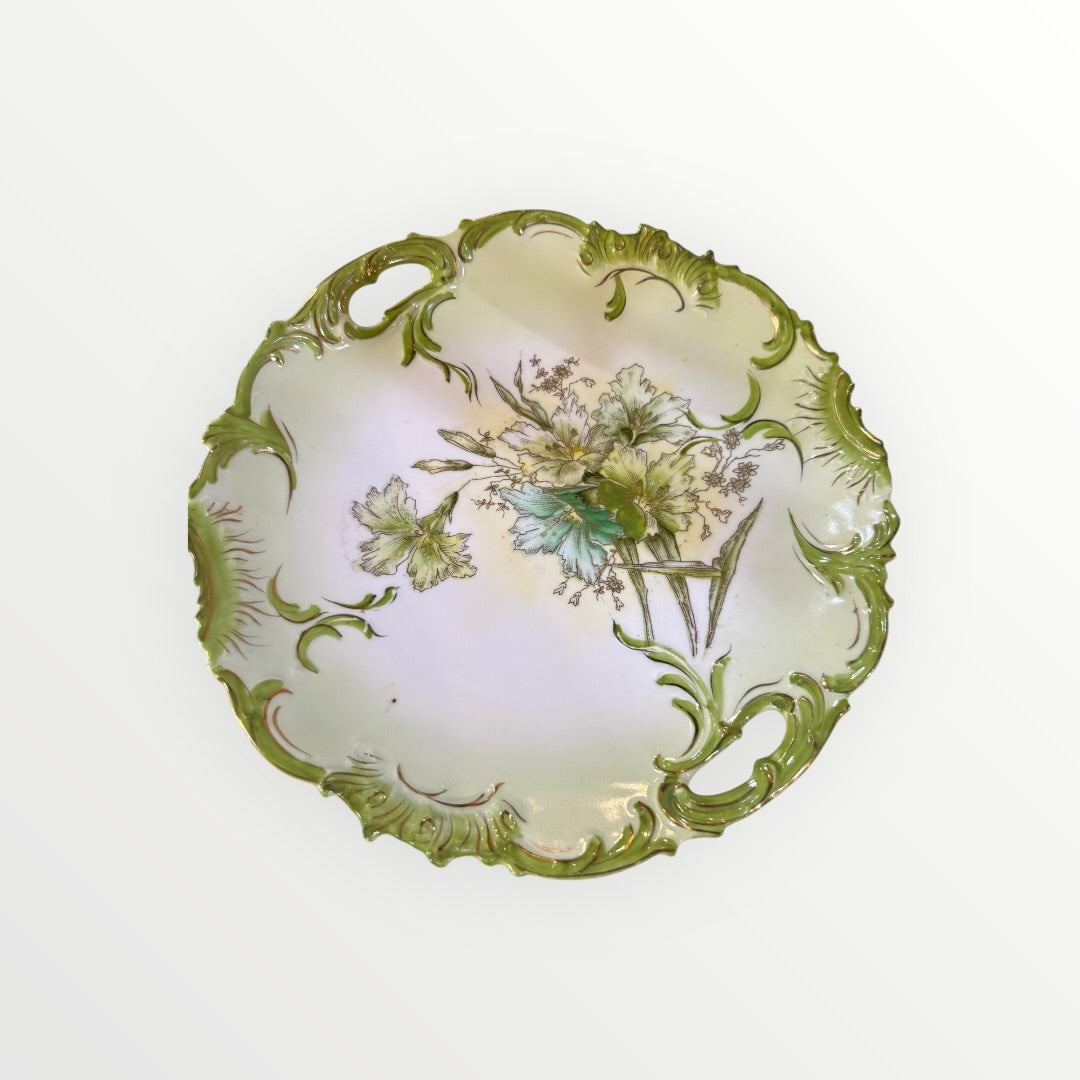 Vintage Floral Porcelain Serving Platter