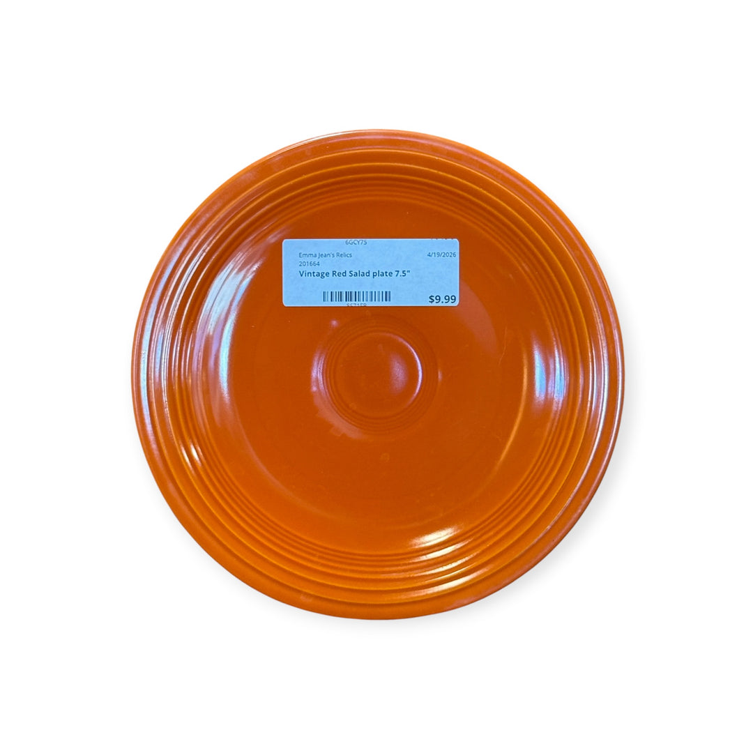 Vintage Fiesta - Vintage Red Salad Plate 7.5"