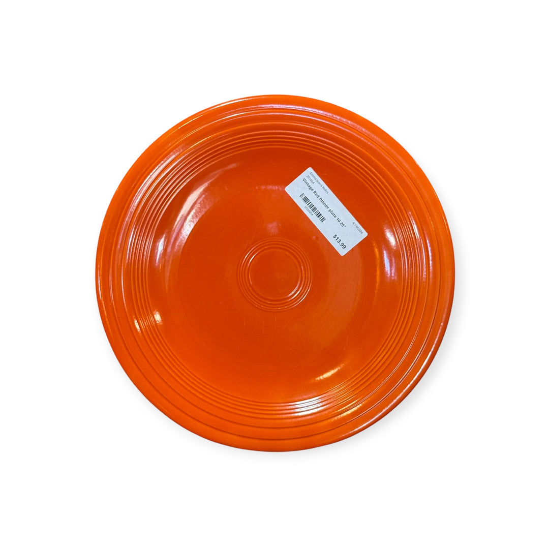 Vintage Fiesta - Vintage Red Dinner Plate 10.25"