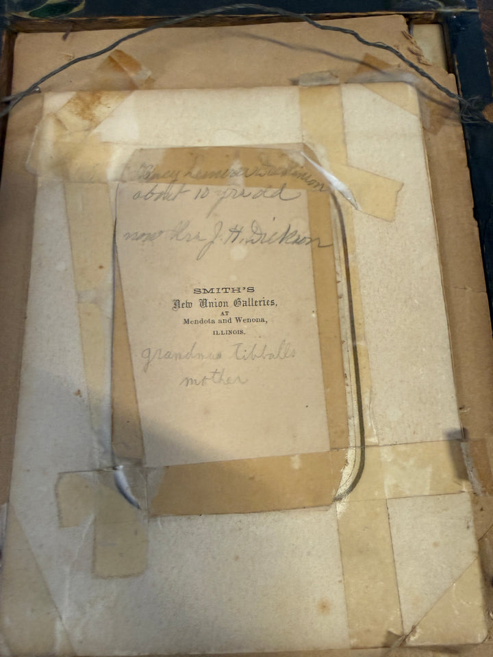 Victorian Aged Picture in Vintage Frame