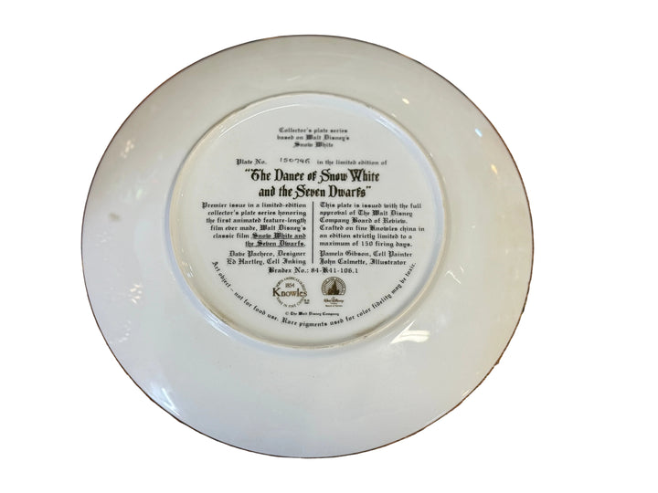 Walt Disney Plate - The Dance of Snow White and the 7 Dwarves