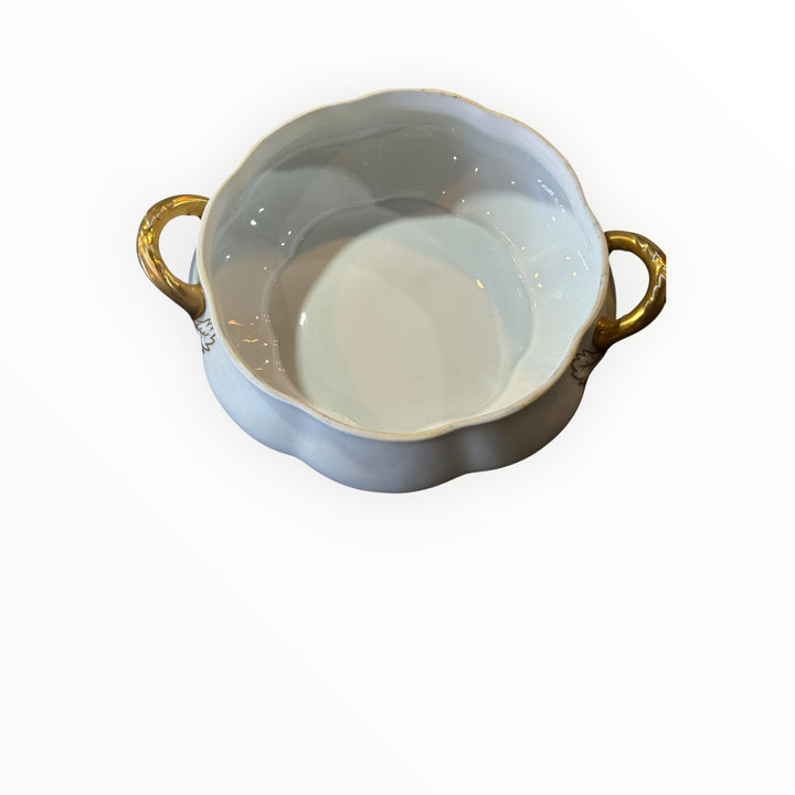 Royal Haviland (Gold Trim) Round Covered Dish