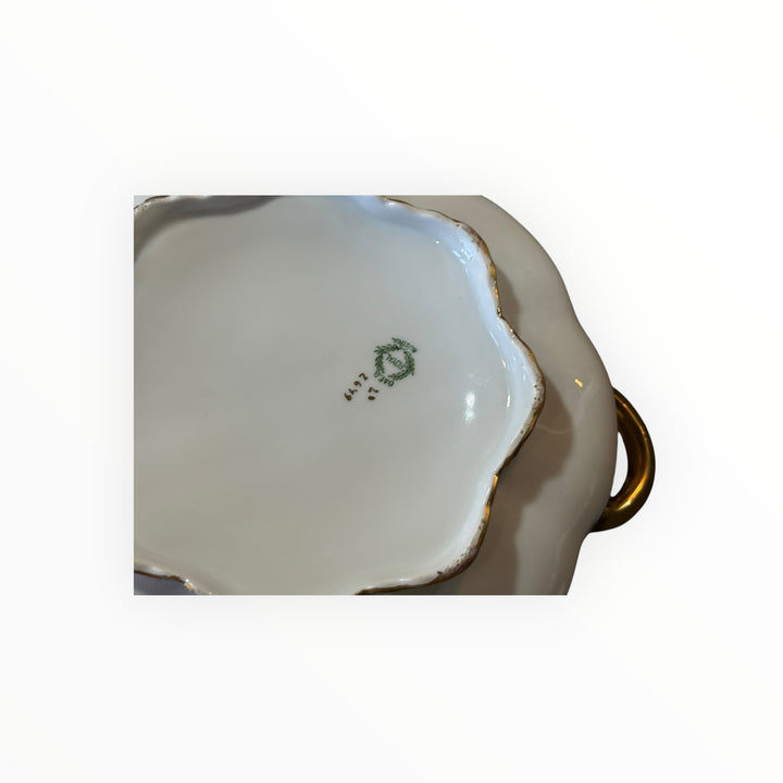 Royal Haviland (Gold Trim) Round Covered Dish