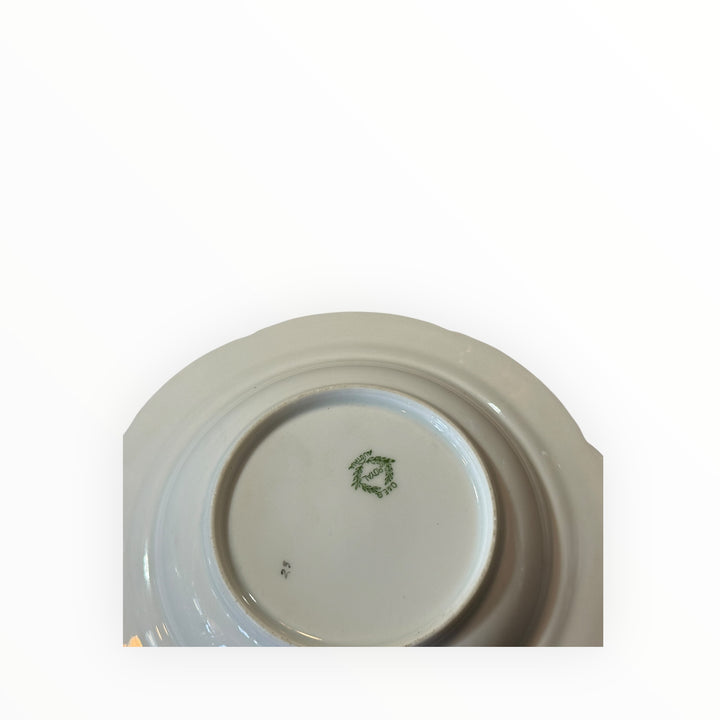 Royal Haviland (Gold Trim) Round Covered Butter Dish
