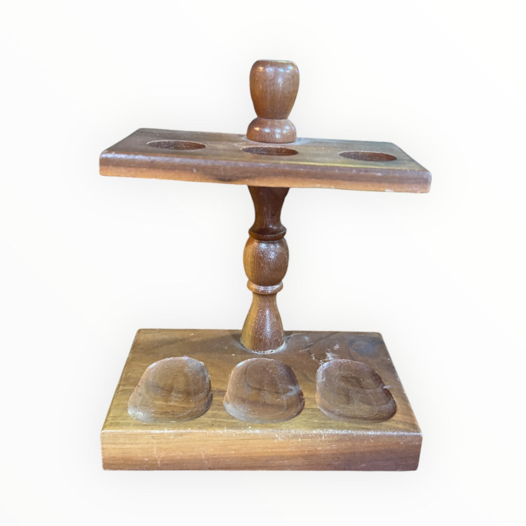 Vintage Wooden Pipe Stand