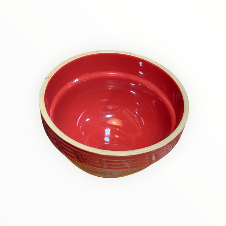 Rustic Red Bowl