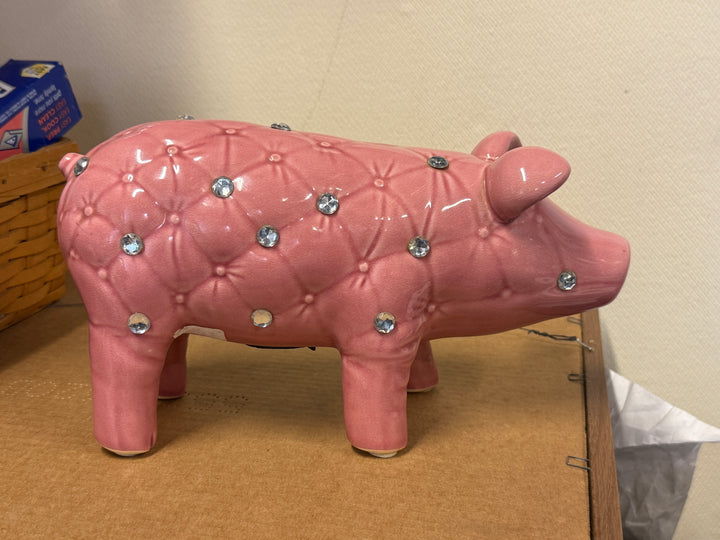 Piggy Bank - Pink Bejeweled