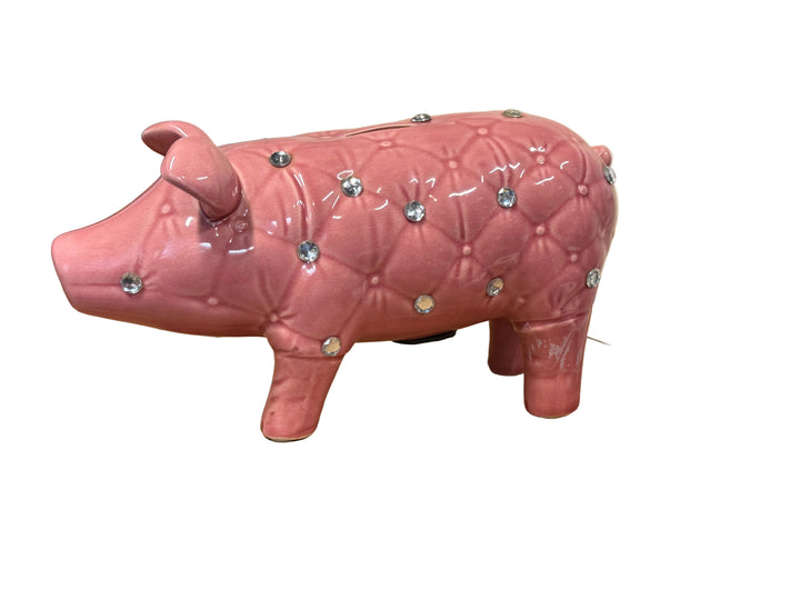 Piggy Bank - Pink Bejeweled