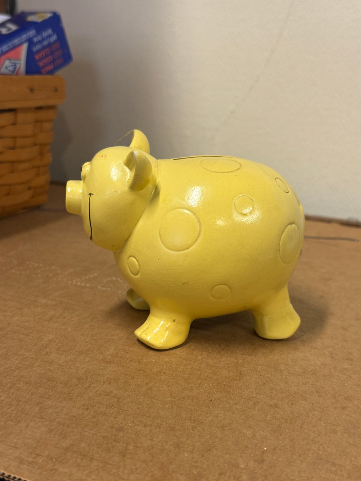 Piggy Bank - Yellow Pig