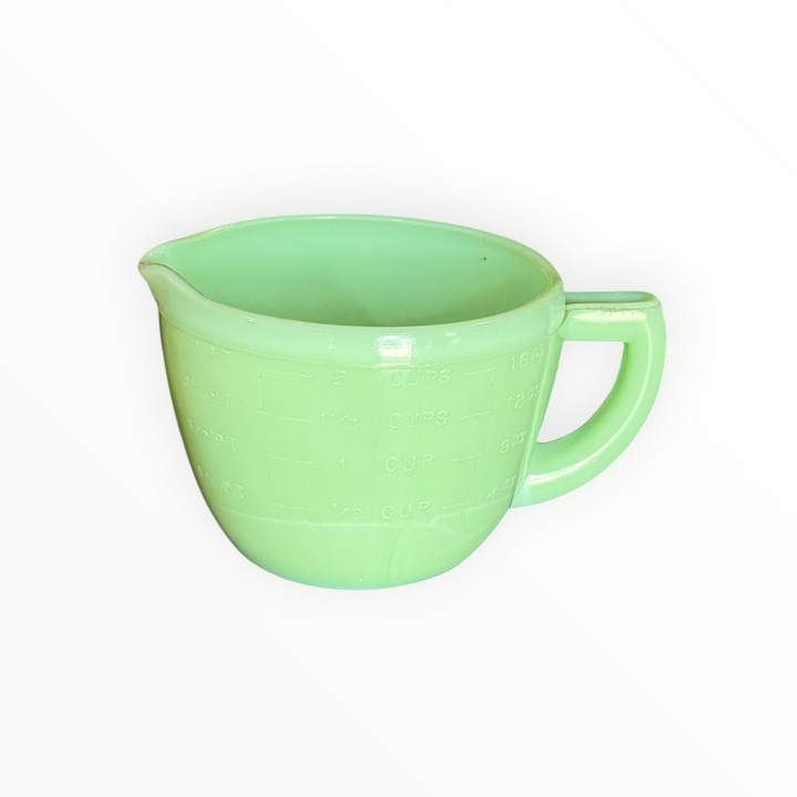 McKee Jadeite 2 Cup Pitcher