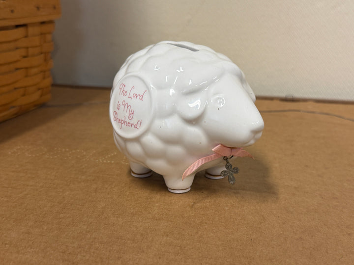 Piggy Bank - The Lord is My Shepherd Sheep
