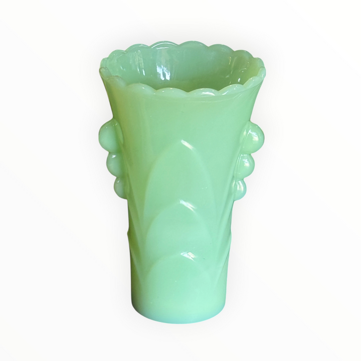 Anchor Hocking Jadeite Art Deco Bud Vase