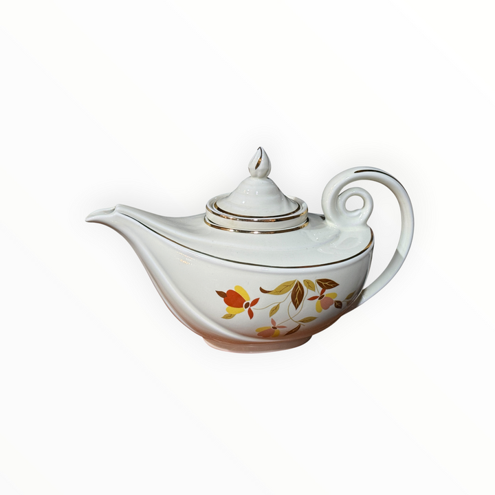 Hall China Aladdin Teapot "Autumn Leaf"